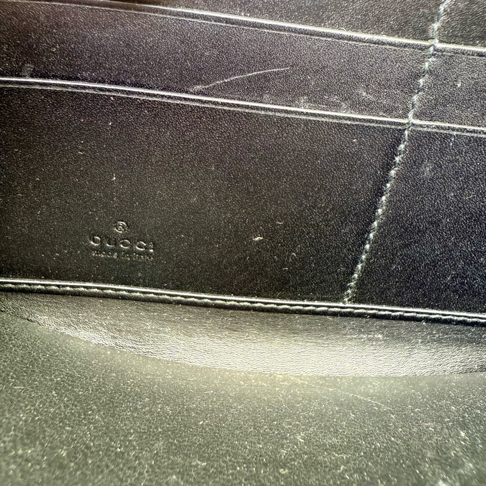 🖤 Gucci GG Guccissima Black Leather Zip-Around Wallet (Authenticated) - Picture 9 of 11